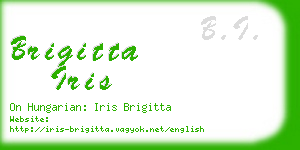 brigitta iris business card